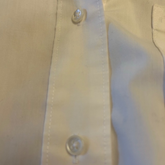 Foxcroft No-iron White Button Down Shirt, size 14 - Picture 3 of 7